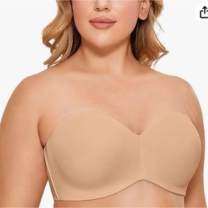 DELIMIRA Women's Strapless Bra Underwire Minimizer | NWT | Size 32C